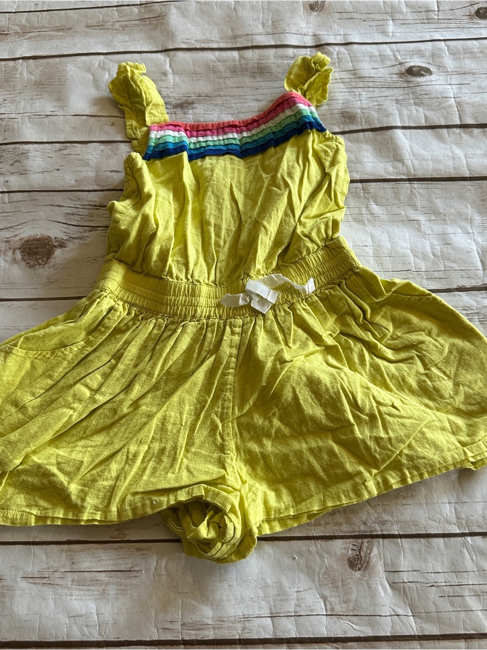 Mini boden yellow romper vguc 2/3
